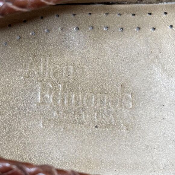 Allen Edmonds Maxfield Shoes Mens‎ Size 9.5 Brown Tassel Dress Loafers Made USA main image 4